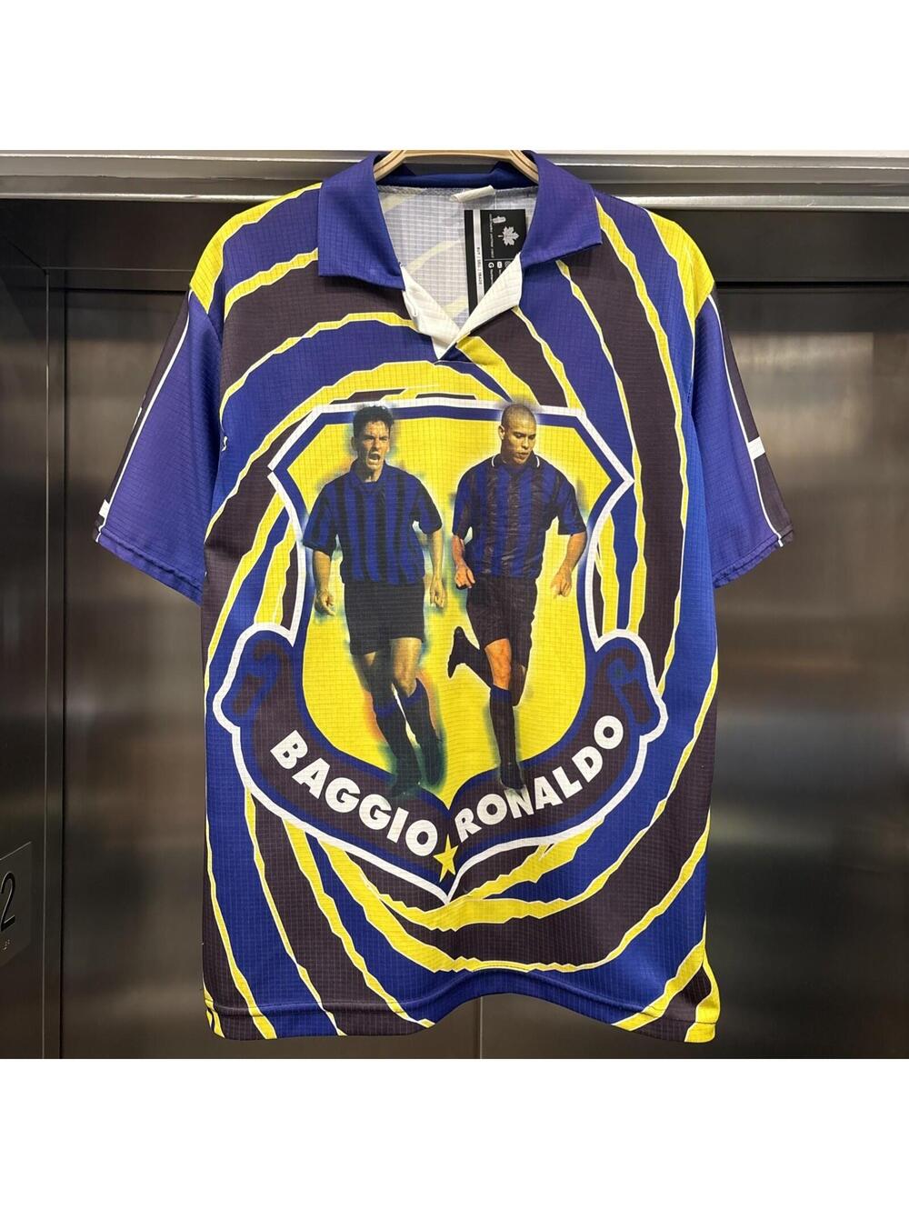 Vintage Baggio & Ronaldo Soccer Inter Milan Jersey Sz S